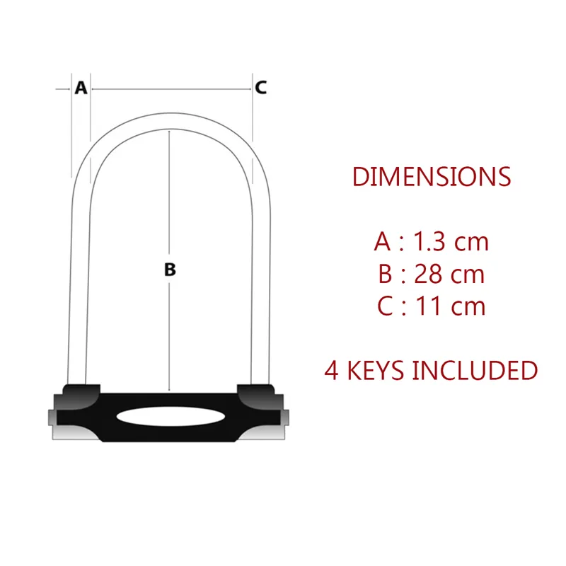 Master Lock Sold Secure Gold D-Lock 11 X 28cm 8195EURDPROLW Black-3